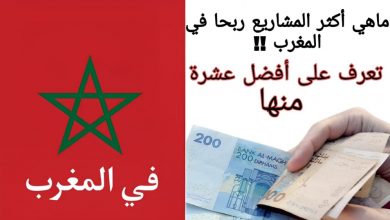 أفضل المشاريع المربحة بالمغرب لسنة 2022